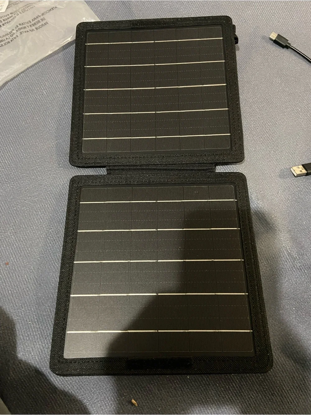 Portable Black USB Solar Charger Panel for Tablets & Accessories